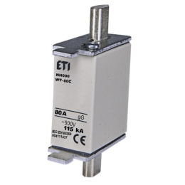 ETI wkładka bezpiecznikowa 80A NH000 gG 500V AC WT-00C 004111437