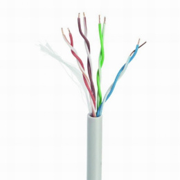 Gembird przewód kabel teleinformatyczny, instalacyjny, skrętka, patchcord UTP kat.7 drut, CU, szary