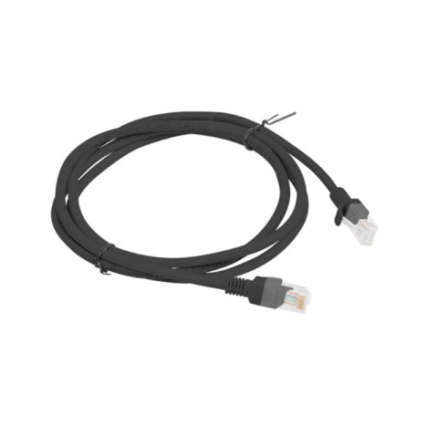 Lanberg Przewód internetowy, czarny patchcord 1.5M RJ45 kat. 5E