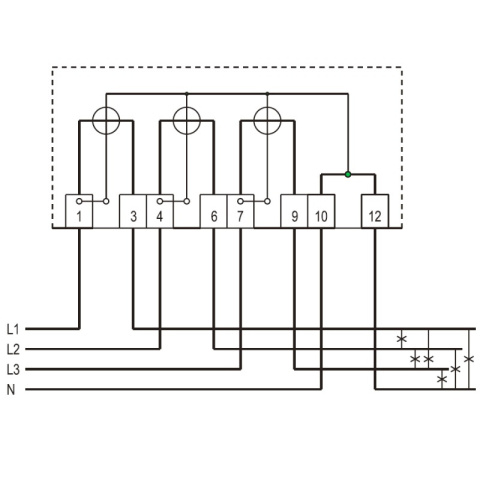 Licznik energii elektrycznej 3-fazowy C52 10/40A 3x220/380V legalizowany / wzorcowany