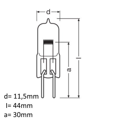 Osram żarówka halogenowa GY6.35 100W 12V HLX 64625