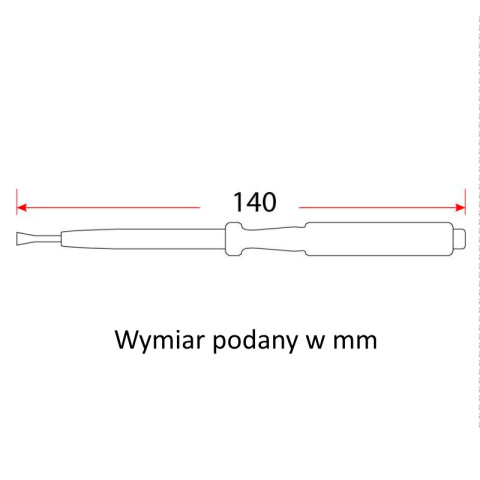 Próbnik, wskaźnik napięcia 230V, 140mm