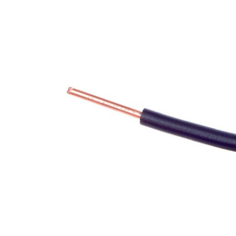 Przewód kabel drut miedziany okrągły 1x1 (DY) 450/750V czarny
