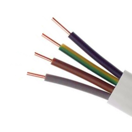 Przewód kabel drut miedziany płaski 4x1,5 (YDYp) 450/750V żo