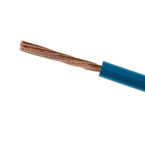 Przewód kabel linka miedziany okrągły 1x6 (LgY) 450/750V niebieski