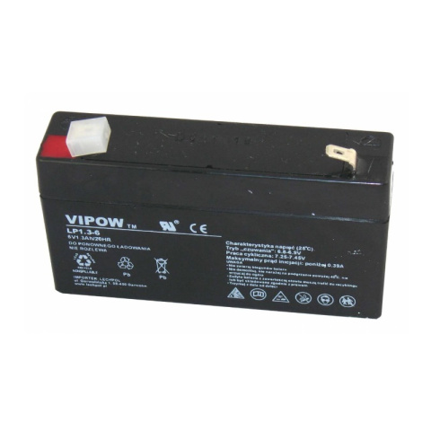 VIPOW Akumulator żelowy 6V 1.3Ah