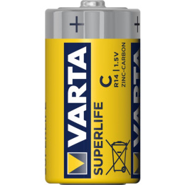 Varta Superlife, Bateria Cynkowo-Węglowa C (R14, LR14)
