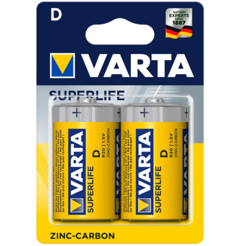 Varta Superlife, Bateria Cynkowo-Węglowa D (R20, LR20)