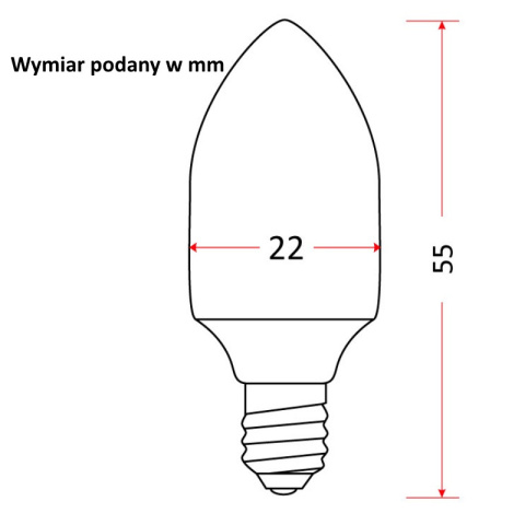 Żarówka tablicowa E12 10W 230V