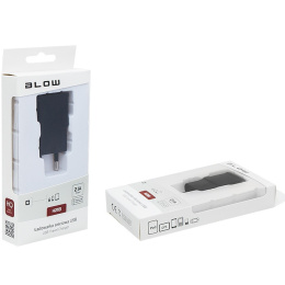 Blow H21B, ładowarka sieciowa USB, travel charge 2,1A czarna