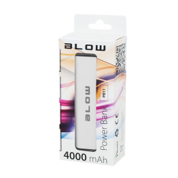 Blow Power Bank White, przenośna bateria 1xUSB 4000 mAh PB11