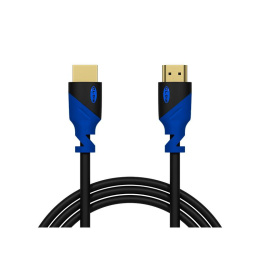 Blow przewód, kabel HDMI BLUE prosty 3M