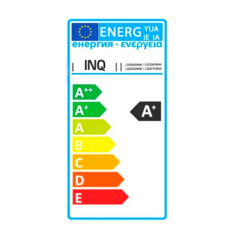 INQ żarówka lampa LED 18W E27 3000K 1800LM glob ciepło biała