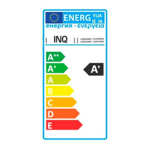 INQ żarówka lampa LED 8W E27 3000K 720LM glob ciepło biała