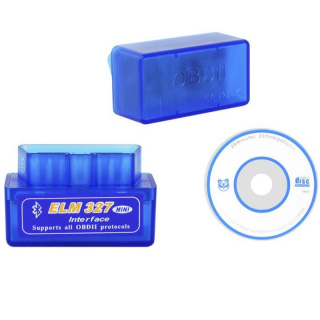 Interfejs diagnostyczny do auta OBD II ELM327 na bluetooth z płytą CD do komputera, laptopa