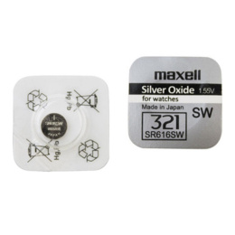 Maxell Silver Oxide, zegarkowa bateria srebrowa SR616SW SR321