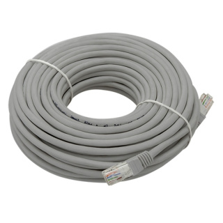 Przewód internetowy, szary patchcord 20M RJ45 kat. 5E