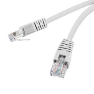 Przewód internetowy, szary patchcord 20M RJ45 kat. 5E