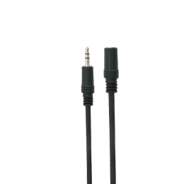Przewód, kabel przedłużacz JACK-JACK 3,5mm stereo (wtyk-gniazdo) 5M, sprężynka