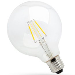 Spectrum żarówka lampa LED przezroczysta 8W 1000LM E27 2500K - 2900K glob ciepły biały