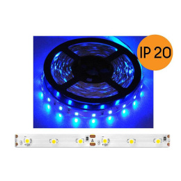 Taśma LED 60 diod na metr, sznur diodowy 4,8W/M, niebieska, IP20