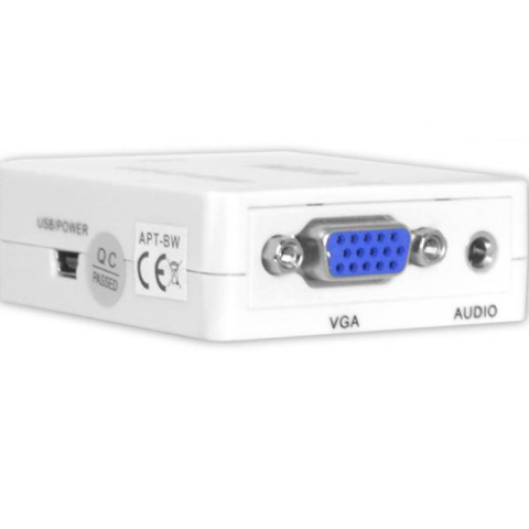 Adapter konwerter przejście VGA - HDMI Full HD 1080p