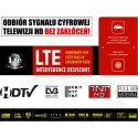 Blow Antena panelowa pokojowa zewnętrzna DVB-T ze wzmocnieniem sygnału oraz filtrem LTE ATD13