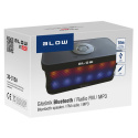 Blow BT200 Głośnik Bluetooth z podświetleniem 2x6W FM mikrofon wejście AUX i czytnik kart micro SD