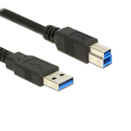 Delock przewód USB 3.0, kabel USB wtyk typ A - wtyk USB typ B do drukarki 3m czarny