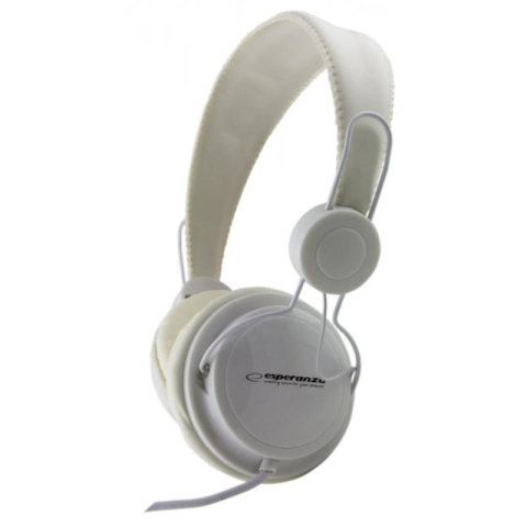 Esperanza SENSATION słuchawki przewodowe nauszne białe