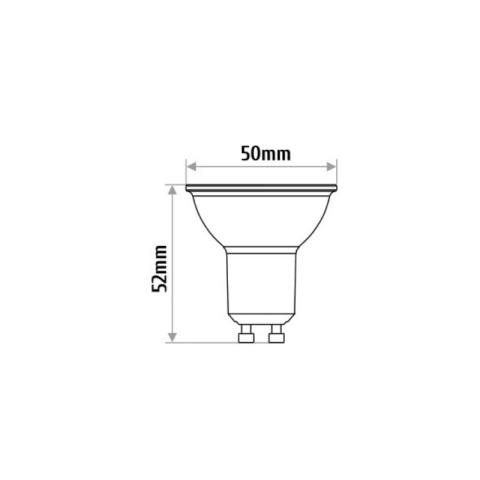 INQ żarówka lampa LED 1,5W GU10 3000K 150LM MR16 ciepło biała