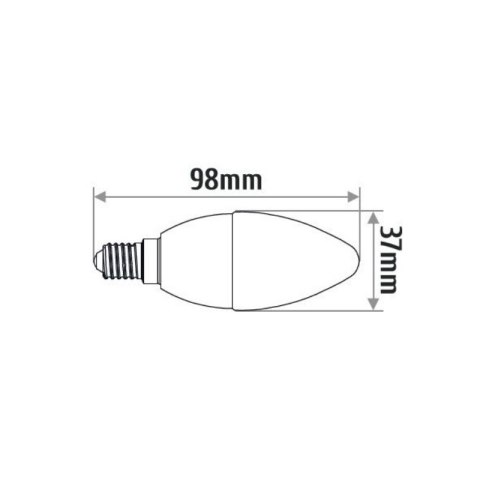 INQ żarówka lampa LED 9W E14 3000K 620LM świeczka ciepło biała