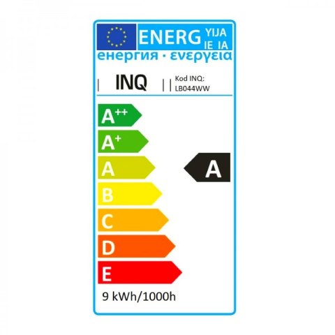 INQ żarówka lampa LED 9W E14 3000K 620LM świeczka ciepło biała