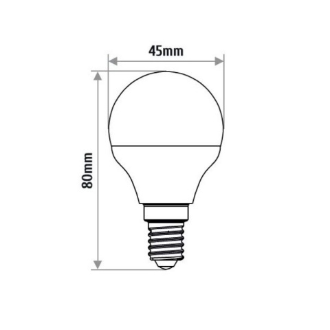 INQ żarówka lampa LED 9W E14 4000K 620LM kulka neutralna biała