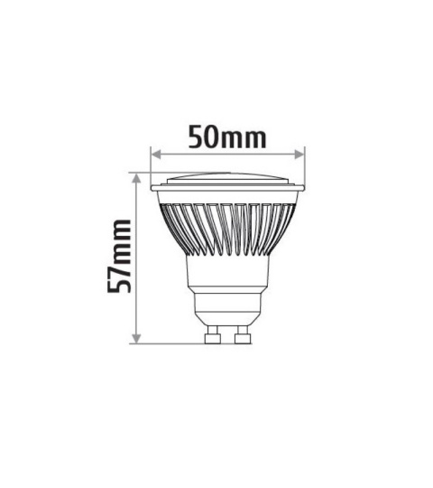 INQ żarówka lampa LED z ceramiką 9W GU10 3000K 900LM MR16 ciepło biała