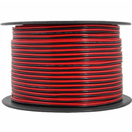 Lexton przewód kabel głośnikowy 2x1,5 CCA OFC czarno-czerwony