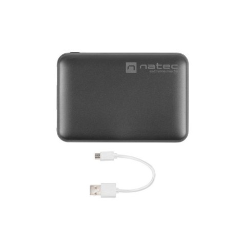 NATEC EXTREME Power Bank 5000MAH 2X USB-A + 1X USB-C CZARNY