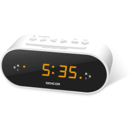 Sencor SRC 1100 W radiobudzik, radio, budzik radiowy, biały