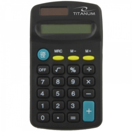 Titanum Tales TCL101 kalkulator prosty, czarny, solarny, na baterię 1xAA