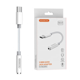 Somostel Adapter USB TYP-C - JACK 3,5mm biały