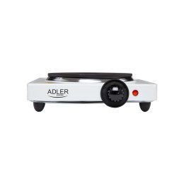 Adler AD6503 kuchenka elektryczna jednopalnikowa, 1500W, biała