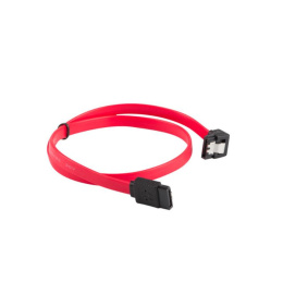Lanberg przewód, kabel SATA II, (3GB/S), F/F, 70cm, czerwony