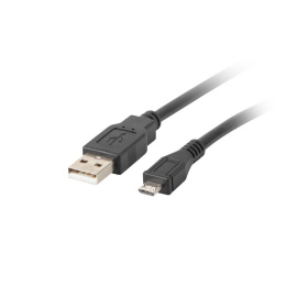 Lanberg przewód, kabel USB - micro USB 0,5M, czarny