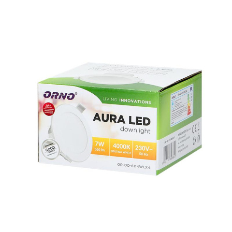 Orno oprawa oświetleniowa LED AURA 7W 560lm 4000K