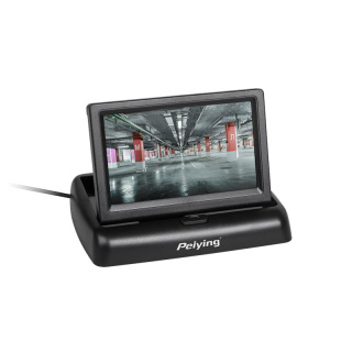 Peiying monitor samochodowy 4,3", 12V, 24V, składany