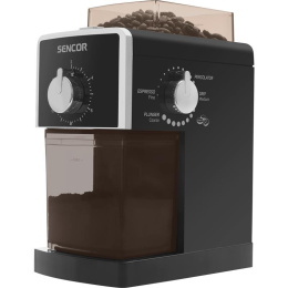 Sencor SCG 5050BK młynek elektryczny, żarnowy do kawy, 180G, 17 ustawień, czarny