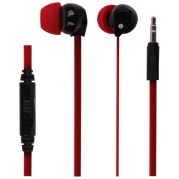 Sencor SEP170VC RED słuchawki przewodowe, douszne, czerwone