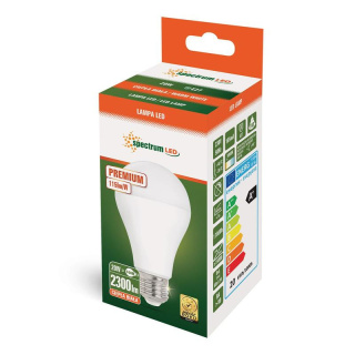 Spectrum żarówka lampa LED 20W E27 3000K 2300LM kulka ciepło biała