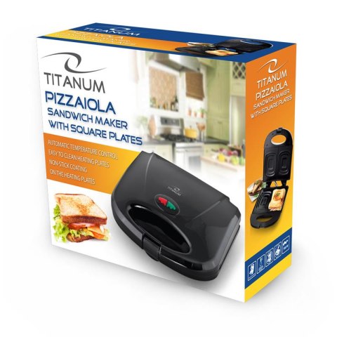 Titanum PIZZAIOLA TKT005K opiekacz do kanapek 700W czarny