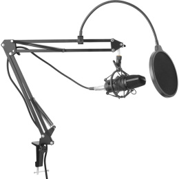Yenkee YMC 1030 mikrofon studyjny, komputerowy z akcesoriami do streamowania